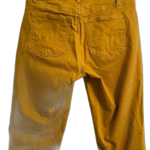 LOFT Sz 25 (0) Women’s Soft Brushed Mustard Ankle Pants, Boho, Indie, ub1-25 - Picture 5 of 10